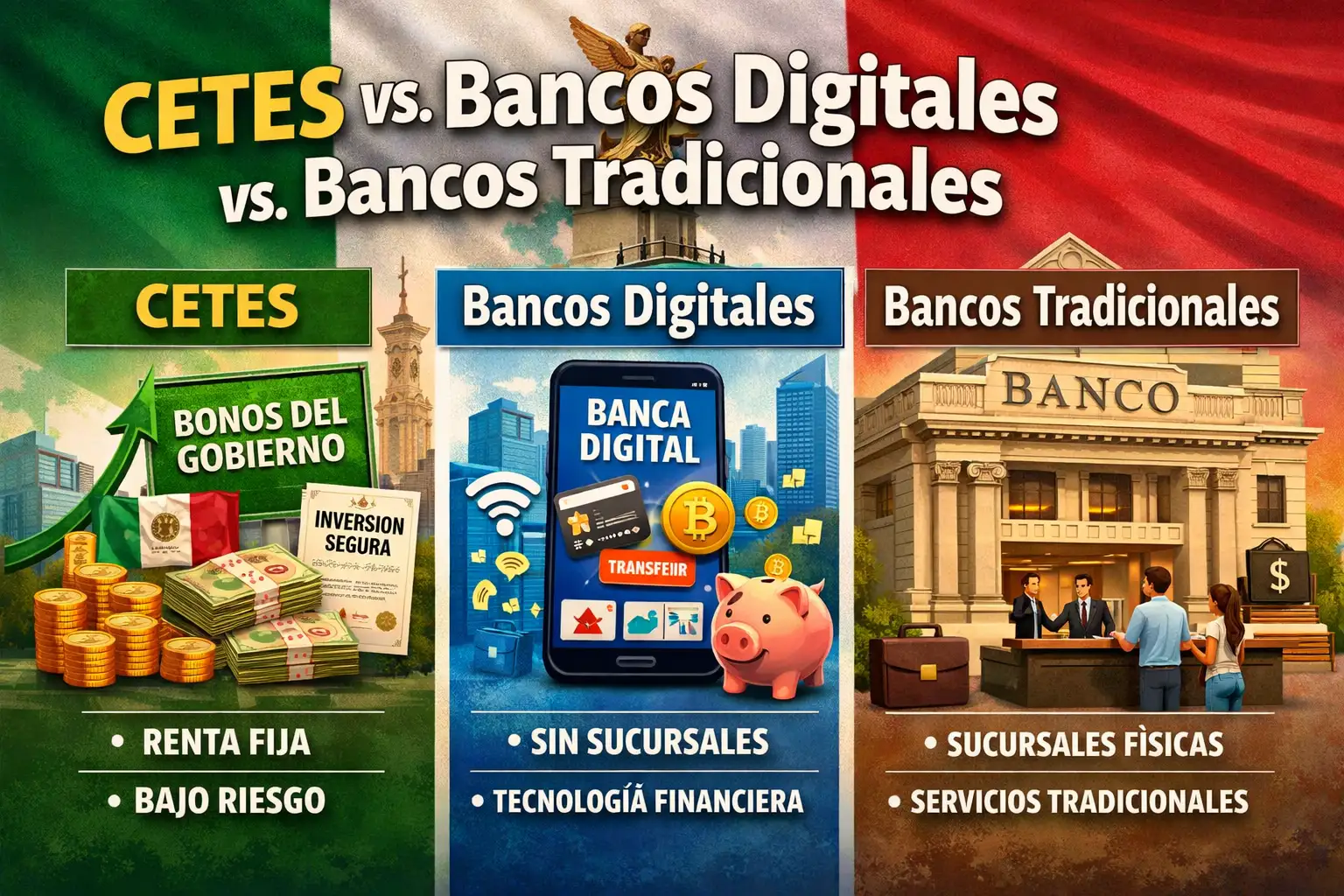 Comparativa de opciones de ahorro e inversión en México: CETES vs cuentas digitales